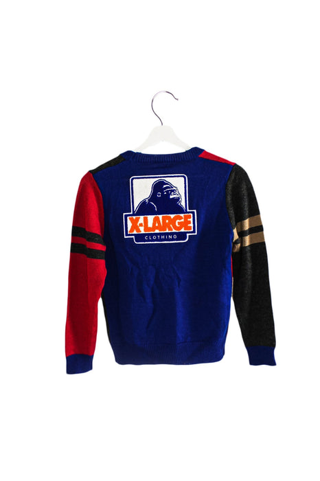 A Blue Cardigans from XLARGE Kids in size 7Y for girl. (Back View)