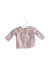 A Pink Cardigans from Petit Bateau in size 0-3M for girl. (Front View)