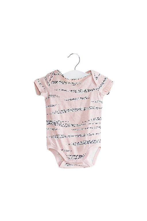 A Pink Short Sleeve Bodysuits from Kenzo in size 0-3M for girl. (Front View)