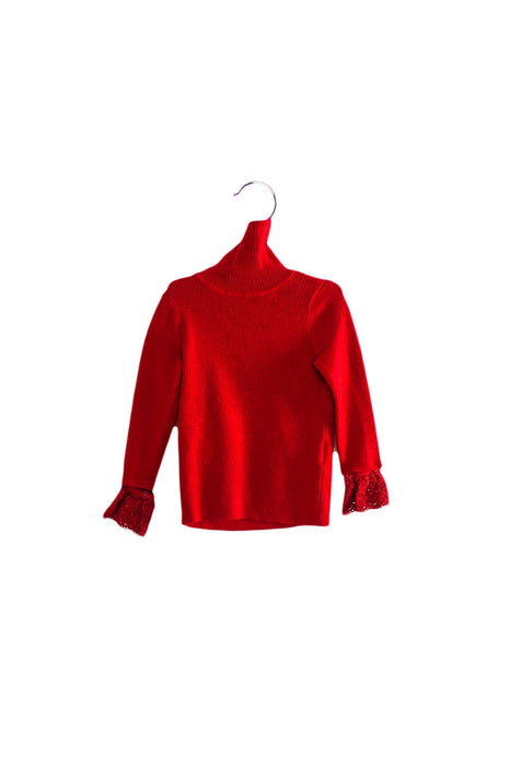 A Red Knit Sweaters from Nicholas & Bears in size 2T for girl. (Front View)