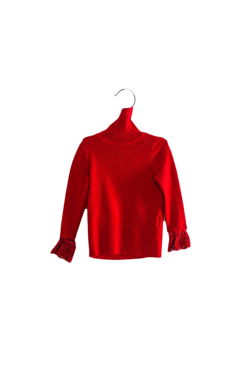 A Red Knit Sweaters from Nicholas & Bears in size 2T for girl. (Front View)