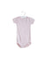A Pink Short Sleeve Bodysuits from Petit Bateau in size 3-6M for girl. (Front View)