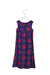 A Purple Sleeveless Dresses from Tea in size 5T for girl. (Back View)