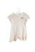 A Ivory Short Sleeve Rompers from Natures Purest in size 6-12M for neutral. (Front View)