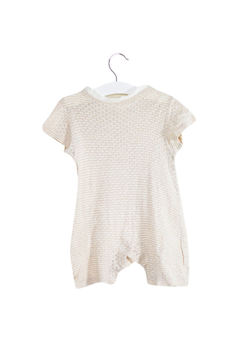 A Ivory Short Sleeve Rompers from Natures Purest in size 6-12M for neutral. (Back View)