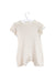 A Ivory Short Sleeve Rompers from Natures Purest in size 6-12M for neutral. (Back View)