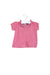 A Pink Short Sleeve Tops from Petit Bateau in size 3-6M for girl. (Front View)