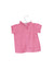 A Pink Short Sleeve Tops from Petit Bateau in size 3-6M for girl. (Back View)