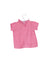 A Pink Short Sleeve Tops from Petit Bateau in size 3-6M for girl. (Back View)