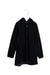 A Black Coats from Comme Ca Ism in size 7Y for girl. (Front View)