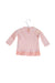 A Pink Long Sleeve Tops from Seed in size 0-3M for girl. (Back View)