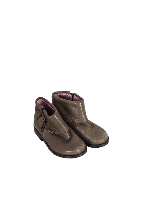 A Brown Boots & Booties from Jacadi in size 3T for boy. (Front View)