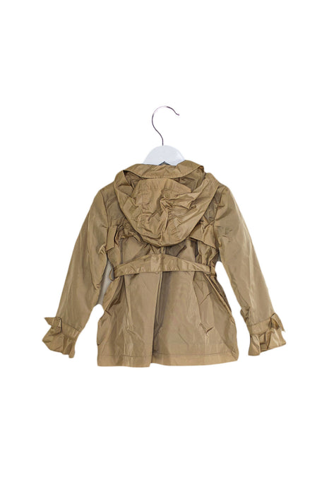 A Beige Lightweight Jackets from Mayoral in size 4T for girl. (Back View)
