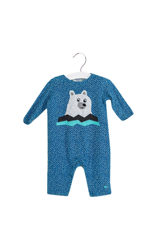 A Blue Long Sleeve Jumpsuits from Bonnie Baby in size 3-6M for boy. (Front View)