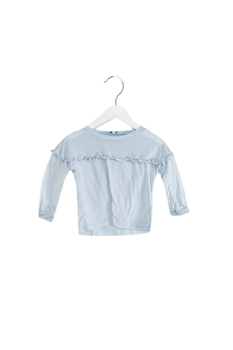 A Blue Long Sleeve Tops from Splendid in size 12-18M for girl. (Front View)