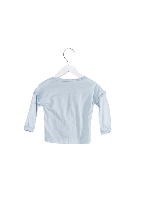 A Blue Long Sleeve Tops from Splendid in size 12-18M for girl. (Back View)