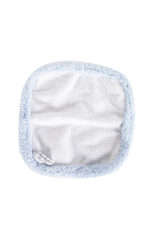 A White Safety Blankets from Little Giraffe in size O/S for neutral. (Front View)