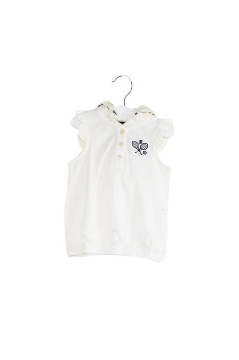 A Ivory Short Sleeve Tops from Nicholas & Bears in size 6-12M for girl. (Front View)