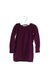 A Purple Sweater Dresses from Burberry in size 12-18M for girl. (Front View)