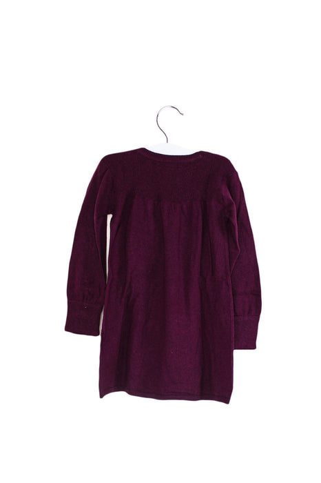 A Purple Sweater Dresses from Burberry in size 12-18M for girl. (Back View)