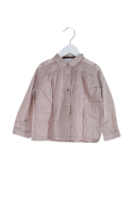 A Purple Long Sleeve Tops from Excuse My French in size 4T for girl. (Front View)