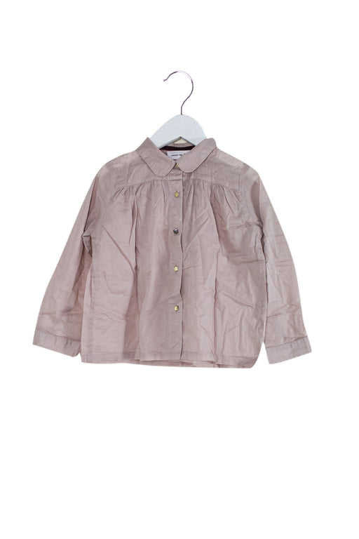 A Purple Long Sleeve Tops from Excuse My French in size 4T for girl. (Front View)