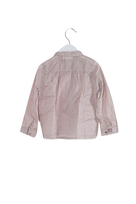 A Purple Long Sleeve Tops from Excuse My French in size 4T for girl. (Back View)