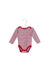 A Red Long Sleeve Bodysuits from Purebaby in size 6-12M for girl. (Front View)