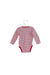 A Red Long Sleeve Bodysuits from Purebaby in size 6-12M for girl. (Back View)