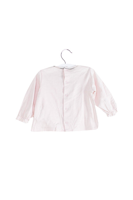 A Pink Long Sleeve Tops from Burberry in size 6-12M for girl. (Back View)