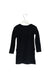 A Black Long Sleeve Dresses from Junior Gaultier in size 4T for girl. (Back View)