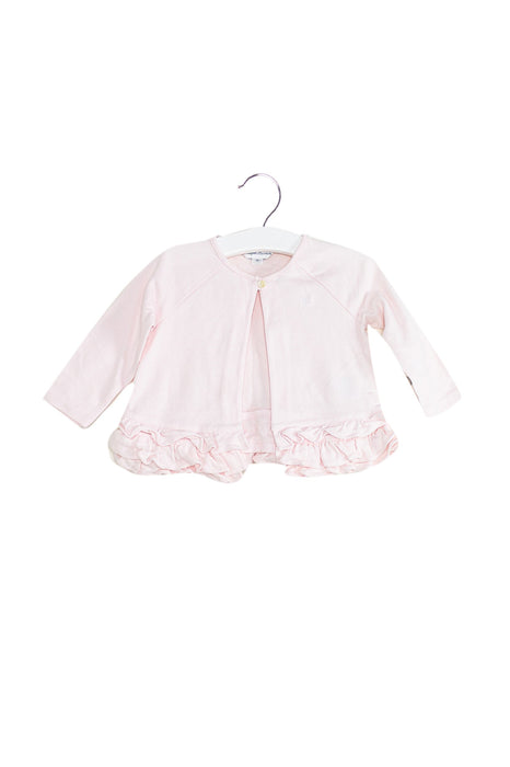 A Pink Cardigans from Ralph Lauren in size 6-12M for girl. (Front View)