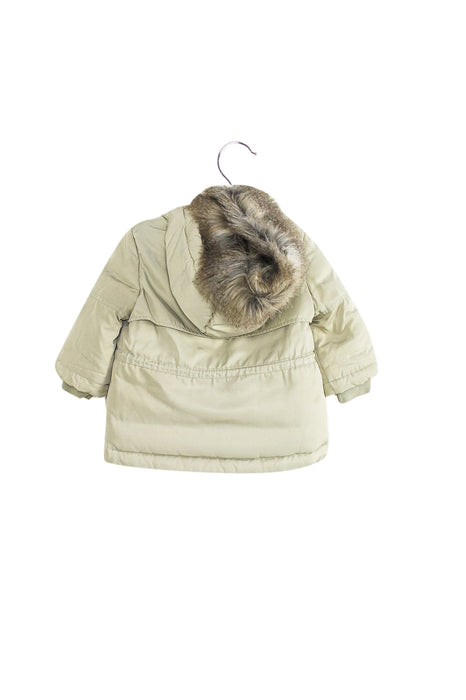 A Ivory Puffer/Quilted Jackets from Nicholas & Bears in size 12-18M for girl. (Back View)