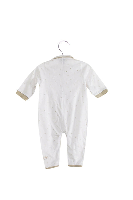 A White Long Sleeve Jumpsuits from Armani in size 0-3M for boy. (Back View)