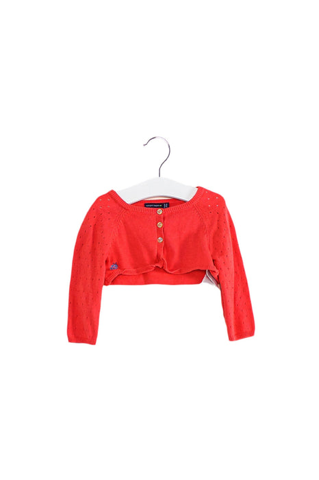 A Pink Cardigans from Sergent Major in size 6-12M for girl. (Front View)