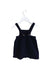A Navy Overall Shorts from Bout'Chou in size 3-6M for neutral. (Back View)