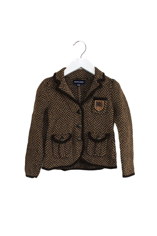 A Brown Blazers from Ralph Lauren in size 4T for girl. (Front View)