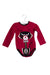 A Pink Long Sleeve Bodysuits from Gucci in size 6-12M for girl. (Front View)
