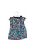 A Navy Short Sleeve Dresses from Janie & Jack in size 6-12M for girl. (Front View)