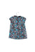 A Navy Short Sleeve Dresses from Janie & Jack in size 6-12M for girl. (Back View)