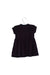 A Navy Short Sleeve Dresses from Petit Bateau in size 3-6M for girl. (Back View)