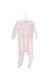 A Pink Long Sleeve Jumpsuits from The Little White Company in size 6-12M for girl. (Front View)