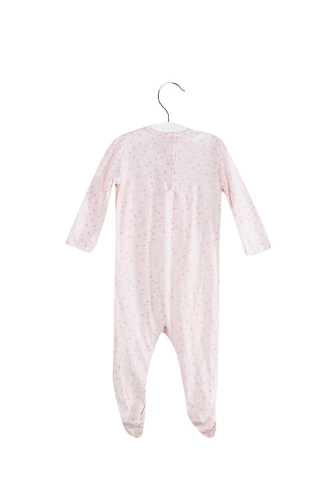 A Pink Long Sleeve Jumpsuits from The Little White Company in size 6-12M for girl. (Back View)