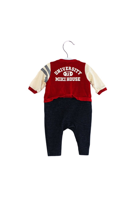 A Red Long Sleeve Jumpsuits from Miki House in size 6-12M for neutral. (Back View)