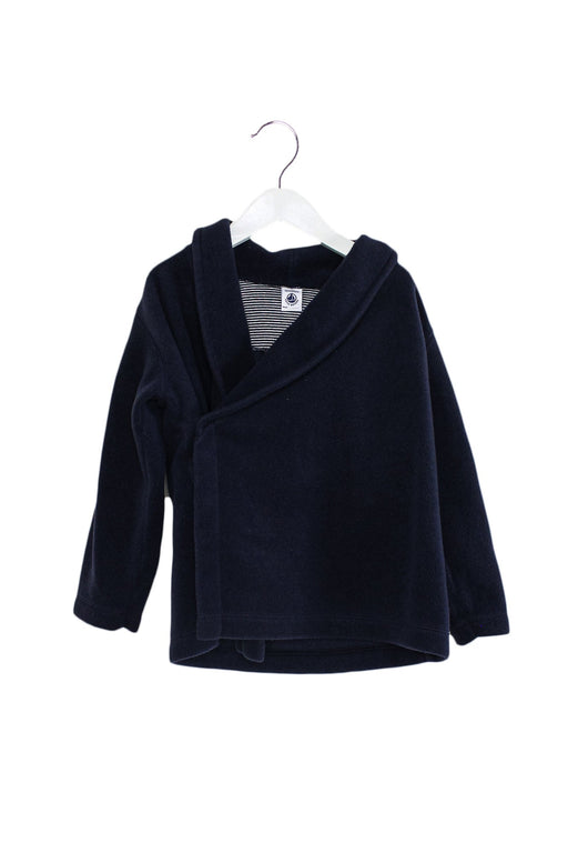 A Navy Lightweight Jackets from Petit Bateau in size 4T for boy. (Front View)