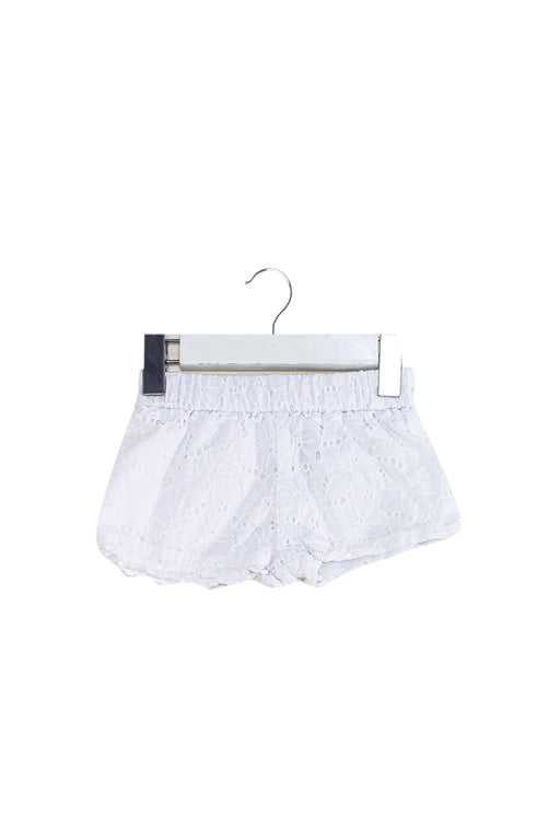 A White Shorts from Mayoral in size 3-6M for girl. (Front View)