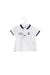 A White Short Sleeve Polos from Mayoral in size 3-6M for boy. (Front View)