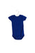 A Blue Short Sleeve Bodysuits from Petit Bateau in size 3-6M for boy. (Front View)