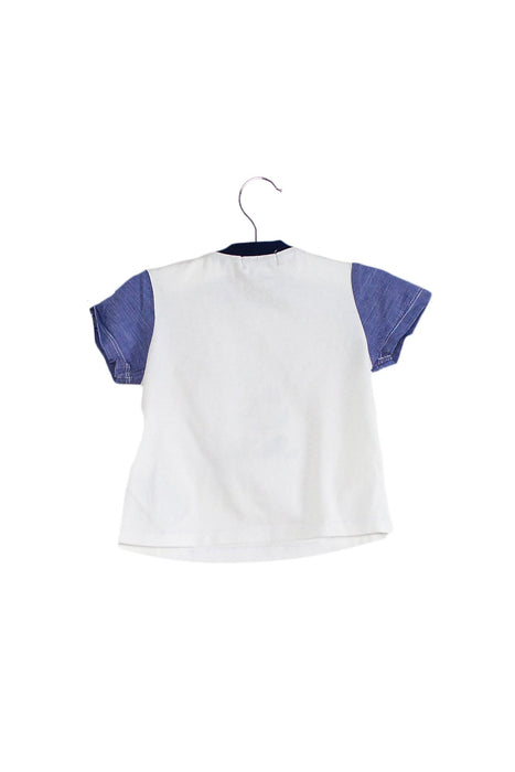 A White Short Sleeve T Shirts from Mayoral in size 3-6M for boy. (Back View)