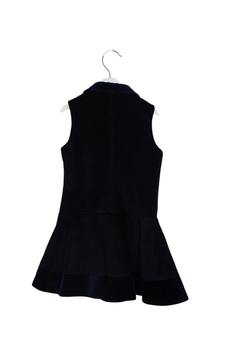 A Navy Sleeveless Dresses from Nicholas & Bears in size 6T for girl. (Back View)